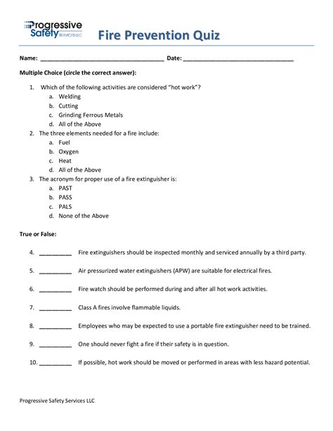 questionnaire fire red|fire prevention test quiz printable.